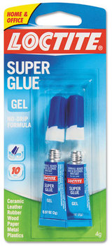Loctite® Super Glue Two-Pack Gel Tubes,  .07 oz. Tube, 2/pack