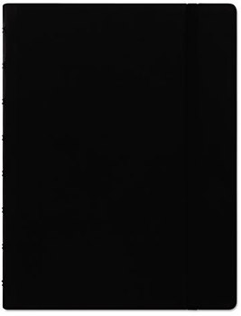 Filofax® Notebook,  College Rule, Black Cover, 8 1/4 x 5 13/16, 112 Sheets/Pad