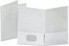 A Picture of product OXF-53404 Oxford® Linen Twin-Pocket Folder,  Letter, White, 25/Box