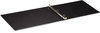 A Picture of product UNV-35419 Universal® Ledger-Size Round Ring Binder with Label Holder 3 Rings, 1" Capacity, 11 x 17, Black