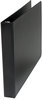A Picture of product UNV-35419 Universal® Ledger-Size Round Ring Binder with Label Holder 3 Rings, 1" Capacity, 11 x 17, Black