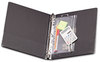 A Picture of product OXF-68504 Oxford® Zipper Binder Pocket,  8 x 10-1/2, Clear/White