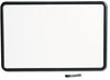 A Picture of product QRT-7553 Quartet® Contour® Dry Erase Board,  Melamine, 36 x 24, White Surface, Black Frame