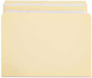 Universal® Double-Ply Top Tab Manila File Folders Straight Tabs, Letter Size, 0.75" Expansion, 100/Box