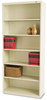 A Picture of product TNN-B78PY Tennsco Metal Bookcases,  Six-Shelf, 34-1/2w x 13-1/2h x 78h, Putty
