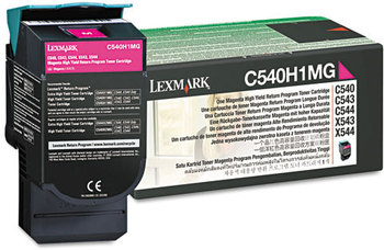 Lexmark™ C540H1YG - C540A1KG Toner Cartridge,  2000 Page-Yield, Magenta