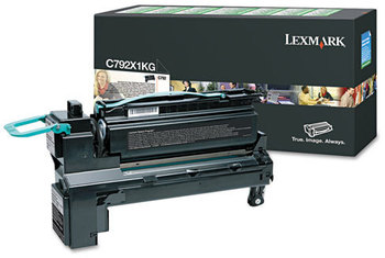 Lexmark™ C792X2YG-C792X1KG Toner,  20,000 Page-Yield, Black