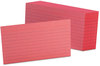 A Picture of product OXF-7321CHE Oxford® Index Cards,  3 x 5, Cherry, 100/Pack