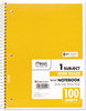 A Picture of product MEA-05514 Mead® Spiral® Notebook,  Perforated, Legal Rule, 10 1/2 x 8, White, 100 Sheets