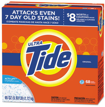 Tide® Powder Laundry Detergent,  Original Scent, Powder, 95 oz Box, 3/Carton