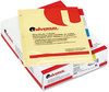 A Picture of product UNV-20830 Universal® Insertable Tab Index 5-Tab, 11 x 8.5, Buff, Assorted Tabs, 24 Sets