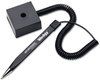 A Picture of product MMF-28508 MMF Industries™ Wedgy® Antimicrobial Coil Counter Pen,  Blue Ink, Medium