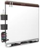 A Picture of product QRT-P554MP2 Quartet® Prestige 2 Connects™ DuraMax® Magnetic Porcelain Whiteboard,  48 x 36, Mahogany