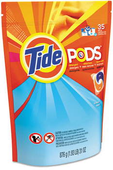 Tide® PODS™,  Laundry Detergent, Ocean Mist, 35/Pack, 4 Pack/Carton