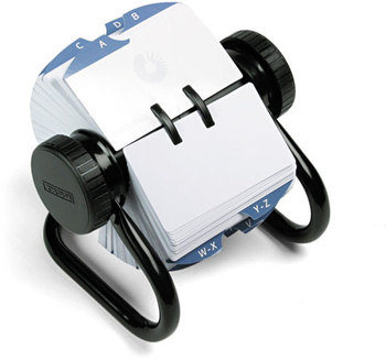 Rolodex™ Open Rotary Card File,  Black
