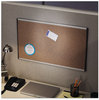 A Picture of product QRT-ARCB3018 Quartet® ARC™ Frame Cubicle Board,  18 x 30, Tan, Aluminum Frame