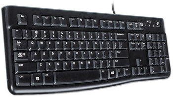 Logitech® K120 Keyboard,  USB, Black