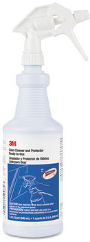 3M Ready-to-Use Glass Cleaner and Protector,  Apple Scent, 32oz Spray Bottle