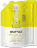A Picture of product MTH-01341 Method® Dish Pump Refill,  Lemon Mint, 36 oz Pouch, 6/Carton