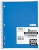 A Picture of product MEA-06780 Mead® Spiral® Notebook,  Perforated, College Rule, 8 1/2 x 11, White, 200 Sheets