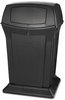 A Picture of product RCP-917188BLA Rubbermaid® Commercial Ranger® Fire-Safe Container,  Square, Structural Foam, 45 gal, Black