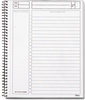 A Picture of product TOP-63828 TOPS™ JEN Action Planner,  Ruled, 6 3/4 x 8 1/2, White, 100 Sheets