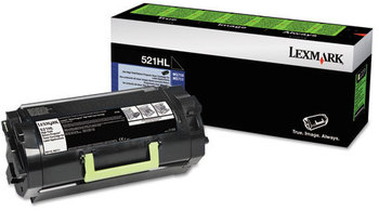 Lexmark™ 52D1H0L Toner,  25000 Page-Yield, Black