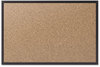 A Picture of product QRT-2305B Quartet® Cork Bulletin Board with Black Aluminum Frame,  60x36, Black Aluminum Frame