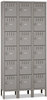 A Picture of product TNN-BS61218123MG Tennsco Box Compartments,  Triple Stack, 36w x 18d x 78h, Medium Gray