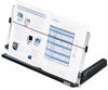 A Picture of product MMM-DH640 3M In-Line Document Holder,  Plastic, 300 Sheet Capacity, Black/Clear