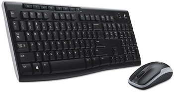 Logitech® Wireless Combo MK270,  Keyboard/Mouse, USB, Black