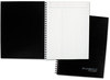 A Picture of product MEA-06122 Cambridge® Wirebound Guided Business Notebook,  7 1/2 x 9 1/2, Black, 80 Sheets