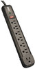 A Picture of product TRP-TLP74RB Tripp Lite Protect It!™ Seven-Outlet Surge Suppressor,  7 Outlets, 4 ft Cord, 1080 Joules, Black