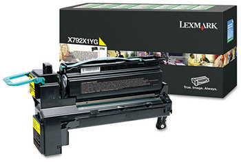 Lexmark™ X792X2YG-X792X1KG Toner,  20,000 Page-Yield, Yellow