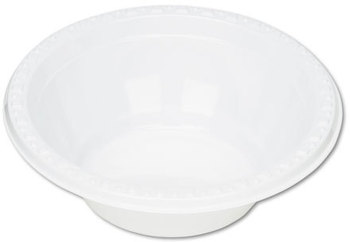 Tablemate® Plastic Dinnerware,  Bowls, 5oz, White, 125/Pack