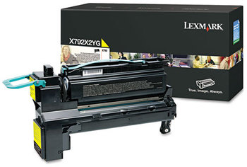 Lexmark™ X792X2YG-X792X1KG Toner,  20,000 Page-Yield, Yellow