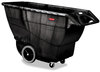 A Picture of product RCP-9T16BLA Rubbermaid® Commercial Heavy Duty Structural Foam Tilt Truck with 2,100 lb Capacity. 70.75 X 33.50 X 42.25 in. Black.