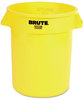 A Picture of product RCP-2620YEL BRUTE® Round Utility Container. 20 gal. Yellow
