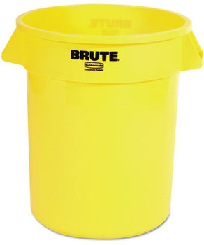 BRUTE® Round Utility Container. 20 gal. Yellow