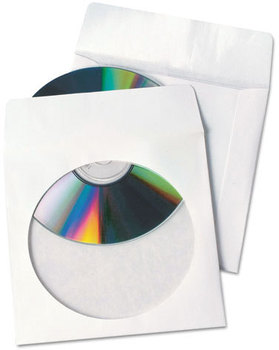 Quality Park™ Tech-No-Tear CD/DVD Sleeves,  100/Box