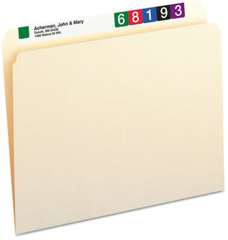 Smead™ Manila File Folders Straight Tabs, Letter Size, 0.75" Expansion, 100/Box