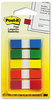 A Picture of product MMM-680RYGB2 Post-it® Flags Portable Page in Dispenser, Assorted Primary, 160 Flags/Dispenser