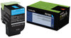 A Picture of product LEX-70C1XC0 Lexmark™ 70C10C0-70C1XY0 Toner,  4000 Page-Yield, Cyan