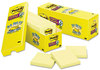 A Picture of product MMM-6605SSCY Post-it® Notes Super Sticky Pads in Canary Yellow Note Ruled, 4" x 6", 90 Sheets/Pad, 5 Pads/Pack
