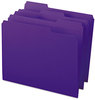 A Picture of product SMD-13034 Smead™ Reinforced Top Tab Colored File Folders 1/3-Cut Tabs: Assorted, Letter Size, 0.75" Expansion, Purple, 100/Box