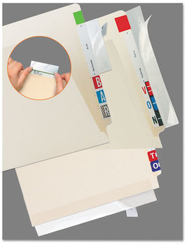 Tabbies® File Folder Reinforcing Strip,  2 x 11, Clear, 100/Pack