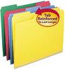 A Picture of product SMD-11641 Smead™ Reinforced Top Tab Colored File Folders 1/3-Cut Tabs: Assorted, Letter Size, 0.75" Expansion, Colors, 12/Pack
