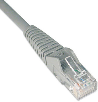 Tripp Lite CAT6 Snagless Molded Patch Cable,  14 ft, Gray