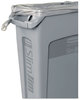 A Picture of product RCP-354060GY Rubbermaid® Commercial Slim Jim® with Venting Channels, Rectangular, Plastic, 23gal, Gray