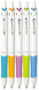 A Picture of product PIL-31861 Pilot® Acroball® PureWhite Advanced Ink Retractable Ball Point Pen,  .7mm, Black Ink, Turq/Orange/Purple/Lime/Blue, 5/Pack